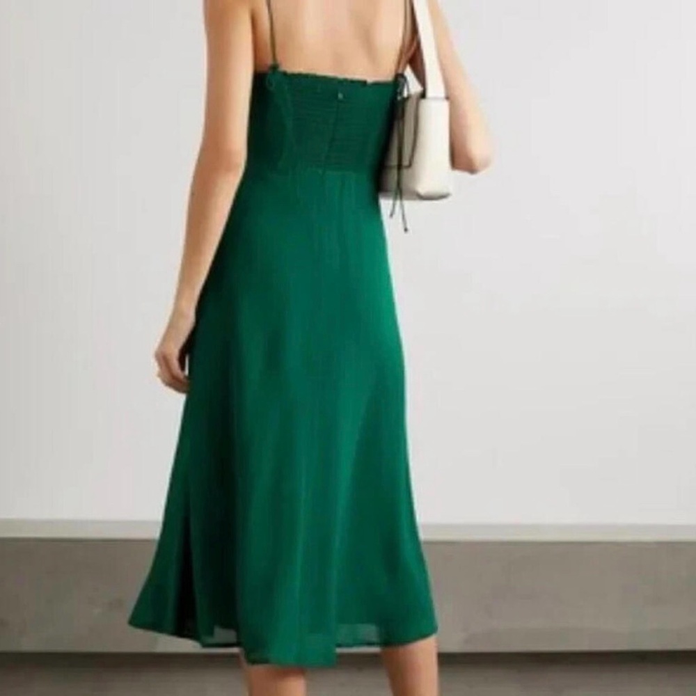 Reformation Juliette Dress in Emerald NWT Women’s Size 8 - Picture 2 of 8
